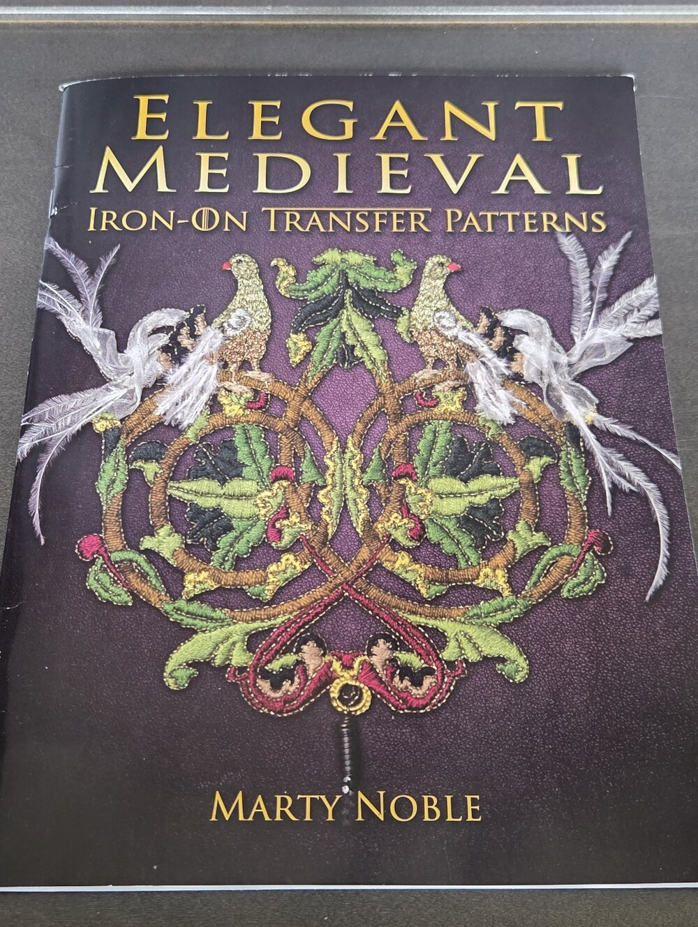 Elegant Medieval Iron-On Transfer Patterns Book Marty Noble Dover Crafts NWOT